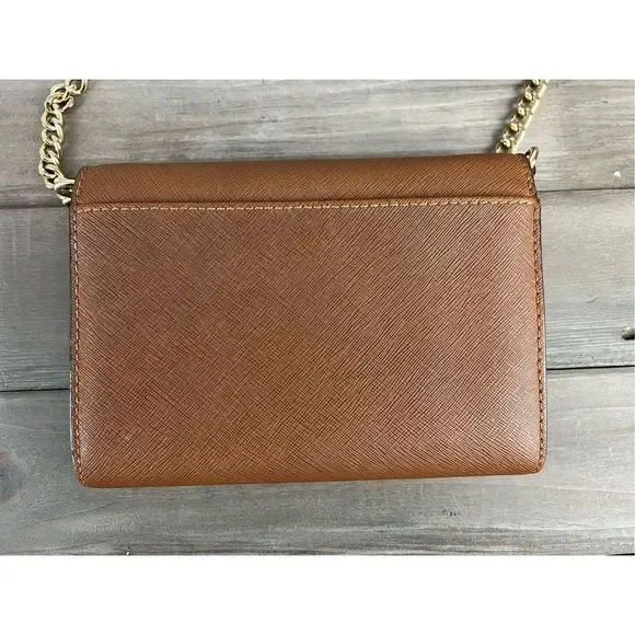 Michael Kors Jet Set Saffiano Leather Tan Crossbody - Picture 6 of 11